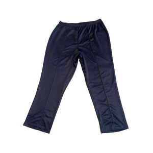 Woman Within Jogger Track Pants Plus Size 24W Navy Blue Elastic Waistband NEW